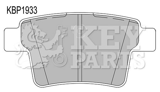 KEY PARTS Комплект тормозных колодок, дисковый тормоз KBP1933